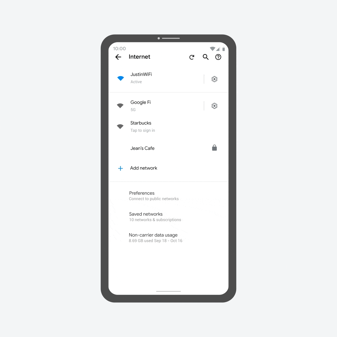اشتراک گذرواژه های WiFi در Android 12